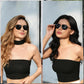 商品图片 9 | B0FQ4Y7FV6 | FEISEDY Polarized Aviator Sunglasses for Women Men Square TAC Lens B0329