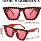 商品图片 17 | B09V7X56D4 | FEISEDY Women Crystal Square Cat Eye Sunglasses Sparkling Trendy Retro Cateye Sunglasses B2898