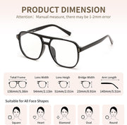 ÉÌƷͼƬ 14 | B0FWXP2WB7 | FEISEDY Fashion Aviator Blue Light Reading Glasses for Woman Men B0318