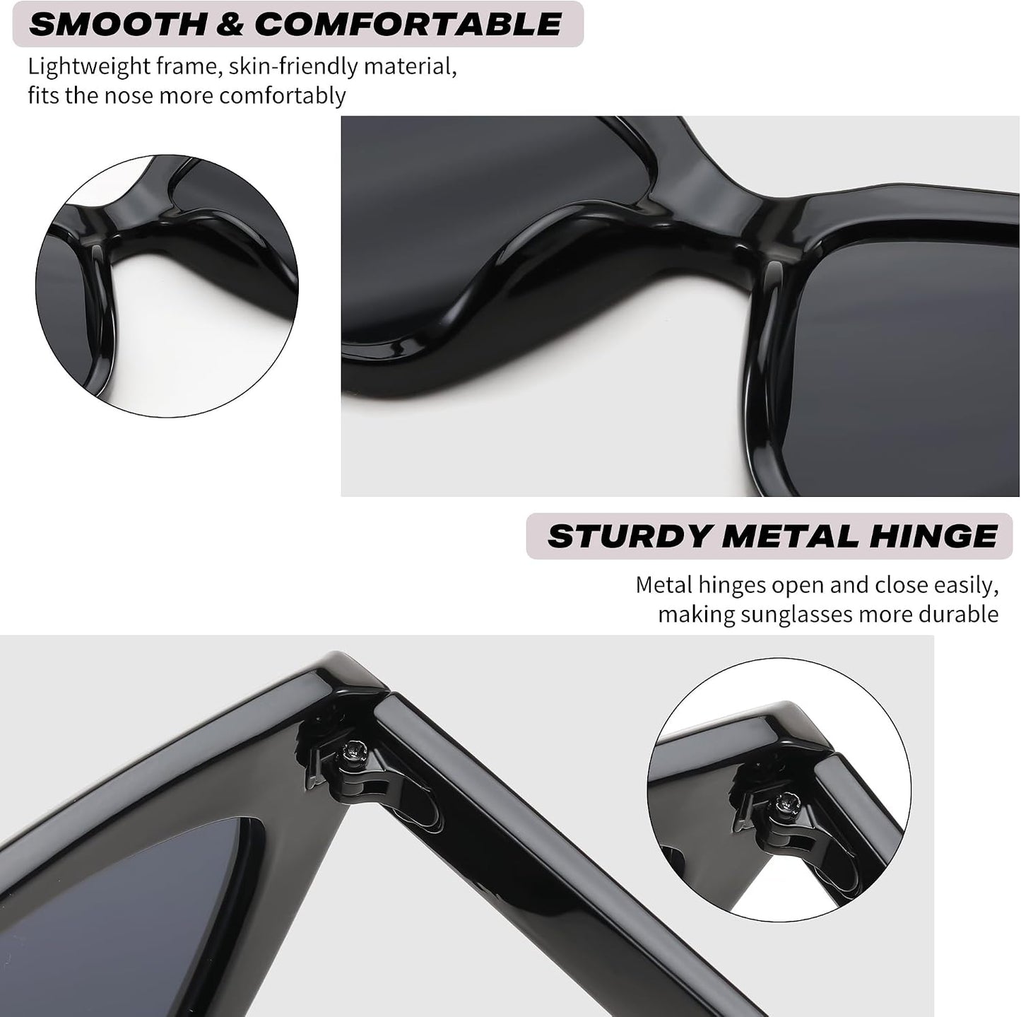 商品图片 25 | B0CYZG81R8 | FEISEDY Retro Cat Eye Sunglasses for Women UV400 Protection Small Vintage Chic Shades B0132