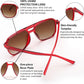 商品图片 86 | B09J8999GR | FEISEDY Retro Square Aviator Sunglasses Women Men 70s Vintage Trendy Plastic Frame Sun Glasses B2835