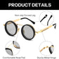 商品图片 25 | B0FK1DDVSV | FEISEDY Adjustable Sunglasses Polarized Men, Round Metal ND Filter B1400