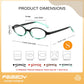 商品图片 21 | B0DKNKBFBX | FEISEDY Y2K Retro Oval Nerd Blue Light Glasses for Women B0258