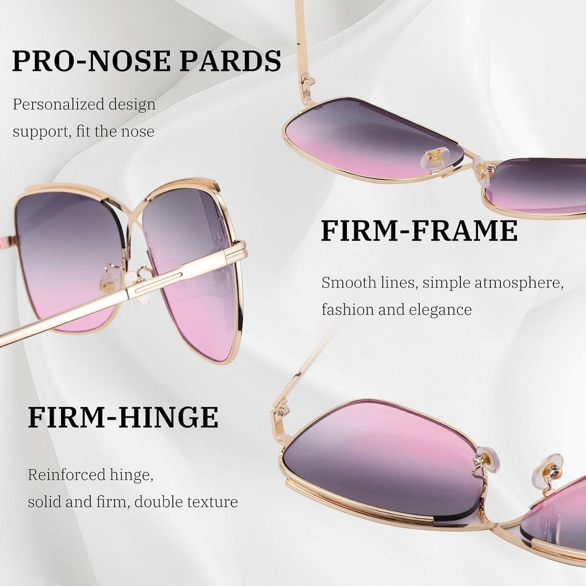 ÉÌƷͼƬ 28 | B08SJ7XN69 | FEISEDY Womens Cute Sunglasses Oversized Butterfly X Shape Design Cateye Lady Sunglasses B2738