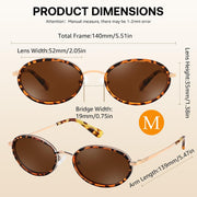 ÉÌƷͼƬ 18 | B0GX9GL5XF | FEISEDY Polarized Oval Metal Sunglasses for Women Men Classic Retro B0439