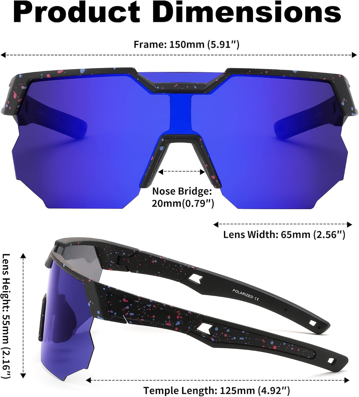 ÉÌƷͼƬ 18 | B0DPX8G9RG | FEISEDY Polarized Sports Sunglasses for Men and Women,UV400 Baseball Sunglasses Youth Cycling Softball Goggles B0206