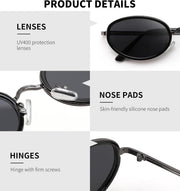 ÉÌƷͼƬ 5 | B0H2XM1HNJ | FEISEDY 90s Retro Oval Cat Eye Sunglasses UV400 Small Face B0450