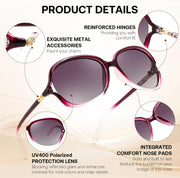 ÉÌƷͼƬ 4 | B0H8N71P98 | FEISEDY Fashion Polarized Sunglasses for Women Butterfly UV400 B0424