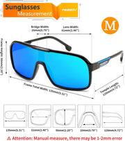 ÉÌƷͼƬ 30 | B0CWTZ9491 | FEISEDY Fashion Polarized Sunglasses Oversized One Piece Reflective Lens Sports Sun Glasses B0122