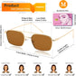 商品图片 3 | B09GKB6G1G | FEISEDY Fashion Square Aviator Sunglasses Women Men Trendy Retro Metal Frame Sun Glasses Candy Color Lens B1036