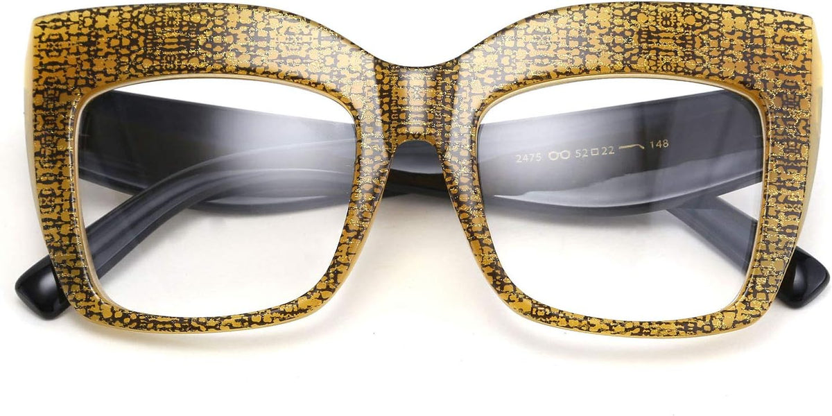 ÉÌƷͼƬ 24 | B07N5J9CF4 | FEISEDY Square Oversized Glasses Frame Eyewear Women B2475