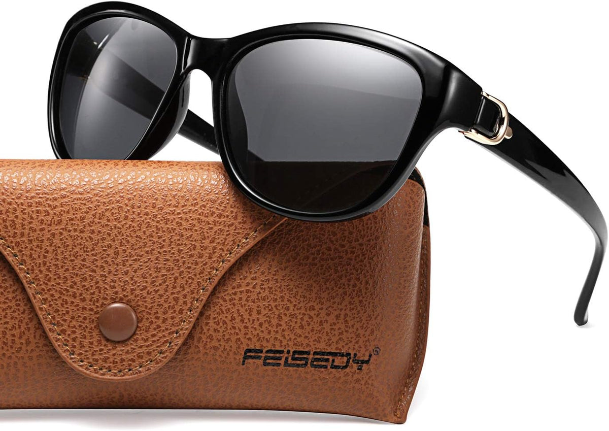 ÉÌƷͼƬ 28 | B07NXZ3WVF | FEISEDY Women Vintage Polarized Sunglasses Lady Elegant Cateye Sun Glasses B2476