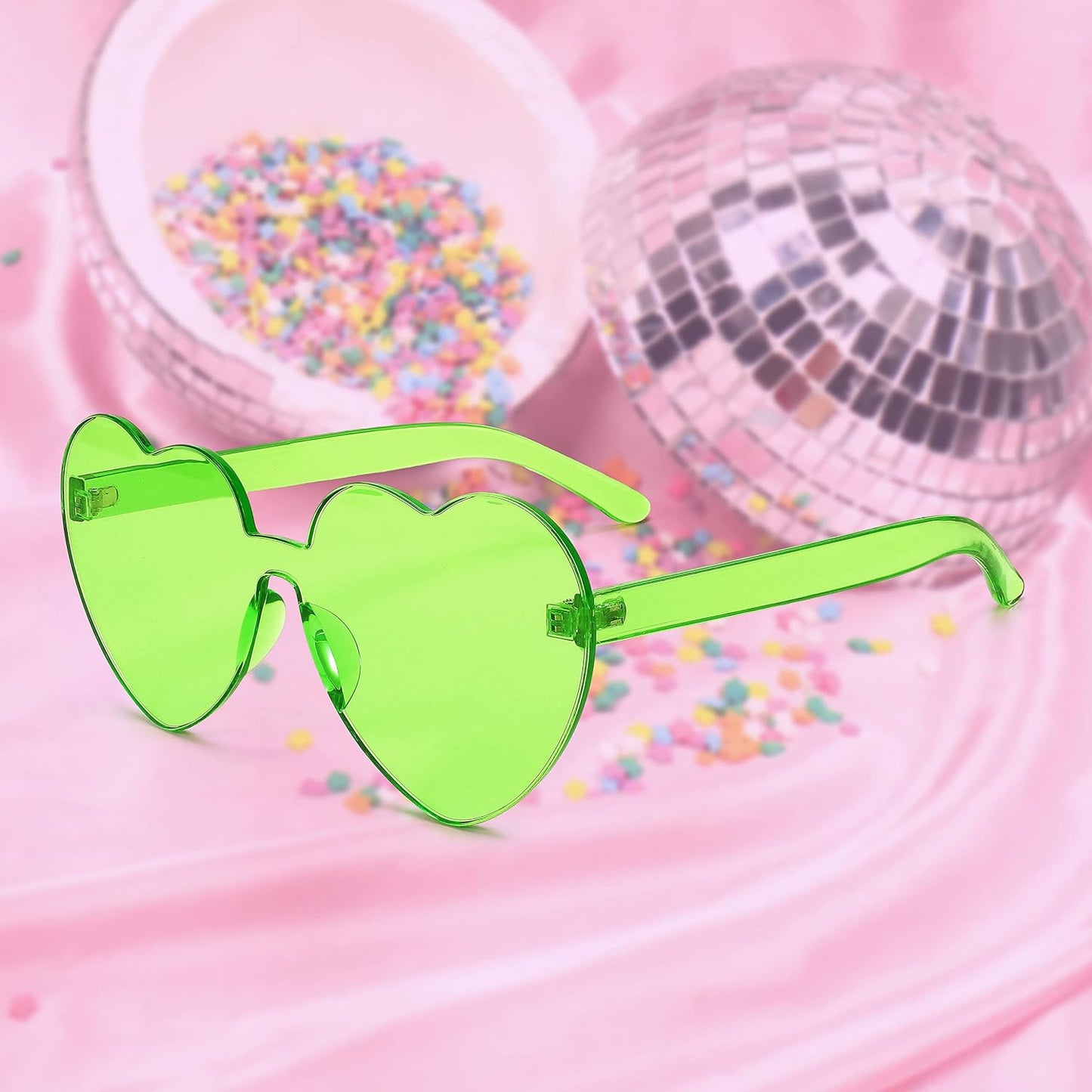 商品图片 49 | B07BLKHDRH | FEISEDY Thick Heart Sunglasses Rimless Heart Shaped Sun Glasses Women Fashion Love Glasses B2419