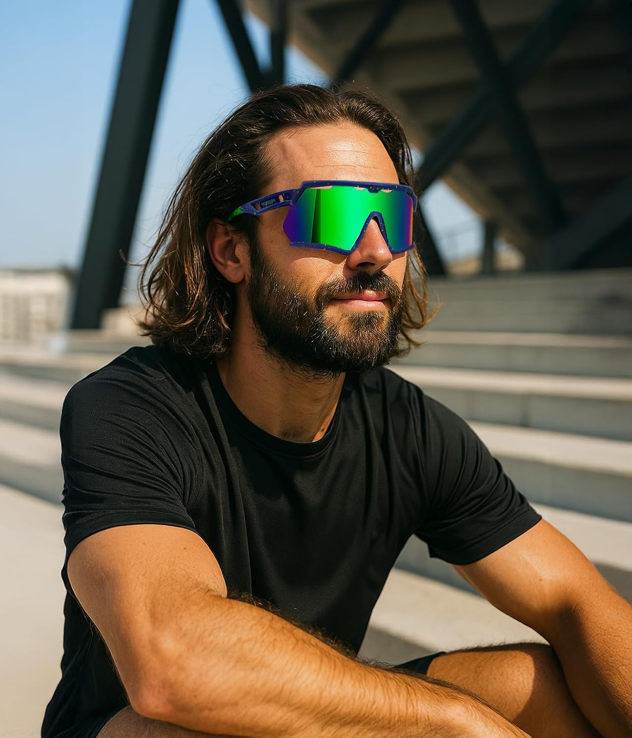 商品图片 24 | B0FL29WPXL | FEISEDY Sports Sunglasses for Men Women Youth Baseball Cycling Running Softball Biking Glasses B0305