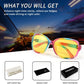 商品图片 58 | B081YY5RM3 | FEISEDY Classic Womens Night Glasses Driving Anti Glare Wrap Around Yellow Sunglasses B2548