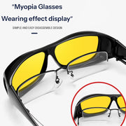 商品图片 2 | B0FPCJVNW5 | Fit Over Glasses Sunglasses for Women Men - Driving Glasses Day/Night Myopia Goggles Sunglasses Cover