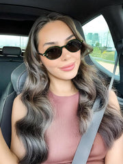 ÉÌƷͼƬ 4 | B0DTHVTKB5 | FEISEDY Retro Oval Sunglasses for Women 90s Narrow Round Lightweight Shades Y2k Trendy Sunnies B1171
