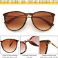 商品图片 30 | B0DGCPG41T | FEISEDY Sunglasses for Women Men Retro Round Cateye Designer Cute Mirrored UV Protection Lens B0210