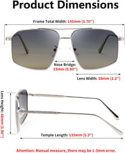 ÉÌƷͼƬ 32 | B0GQY2S7JF | FEISEDY Vintage Polarized Aviator Sunglasses Men Women Classic American Gradient Lens UV400 Protection B0273