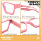 商品图片 23 | B0DXDYMMPM | FEISEDY Retro Blue Light Blocking Glasses for Women Men 90s Classic Rectangle Frame Thick Chic Computer Eyeglasses B2383R
