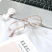 ÉÌƷͼƬ 11 | B0C65DXFMC | FEISEDY Retro Square Blue Light Blocking Reading Glasses for Women Men 70s Flat Aviator Glasses Anti-Fatigue Reader B2993