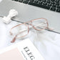 商品图片 11 | B0C65DXFMC | FEISEDY Retro Square Blue Light Blocking Reading Glasses for Women Men 70s Flat Aviator Glasses Anti-Fatigue Reader B2993