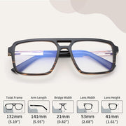 ÉÌƷͼƬ 30 | B0D9NJ18RZ | FEISEDY Retro Aviator Square Blue Light Glasses for Men Women B0209