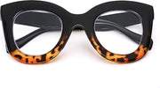 Black-leopard Frame / 3.0 x | B0BGPHPP8S | FEISEDY Retro Oversized Blue Light Blocking Reading Glasses Thick Frame Anti Glare Digital Eyestrain Readers B2980