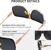ÉÌƷͼƬ 25 | B0FLQ31HK3 | FEISEDY Sunglasses Mens Oversized Retro Metal Steampunk Shades Sunnies Fishing Driving B0272