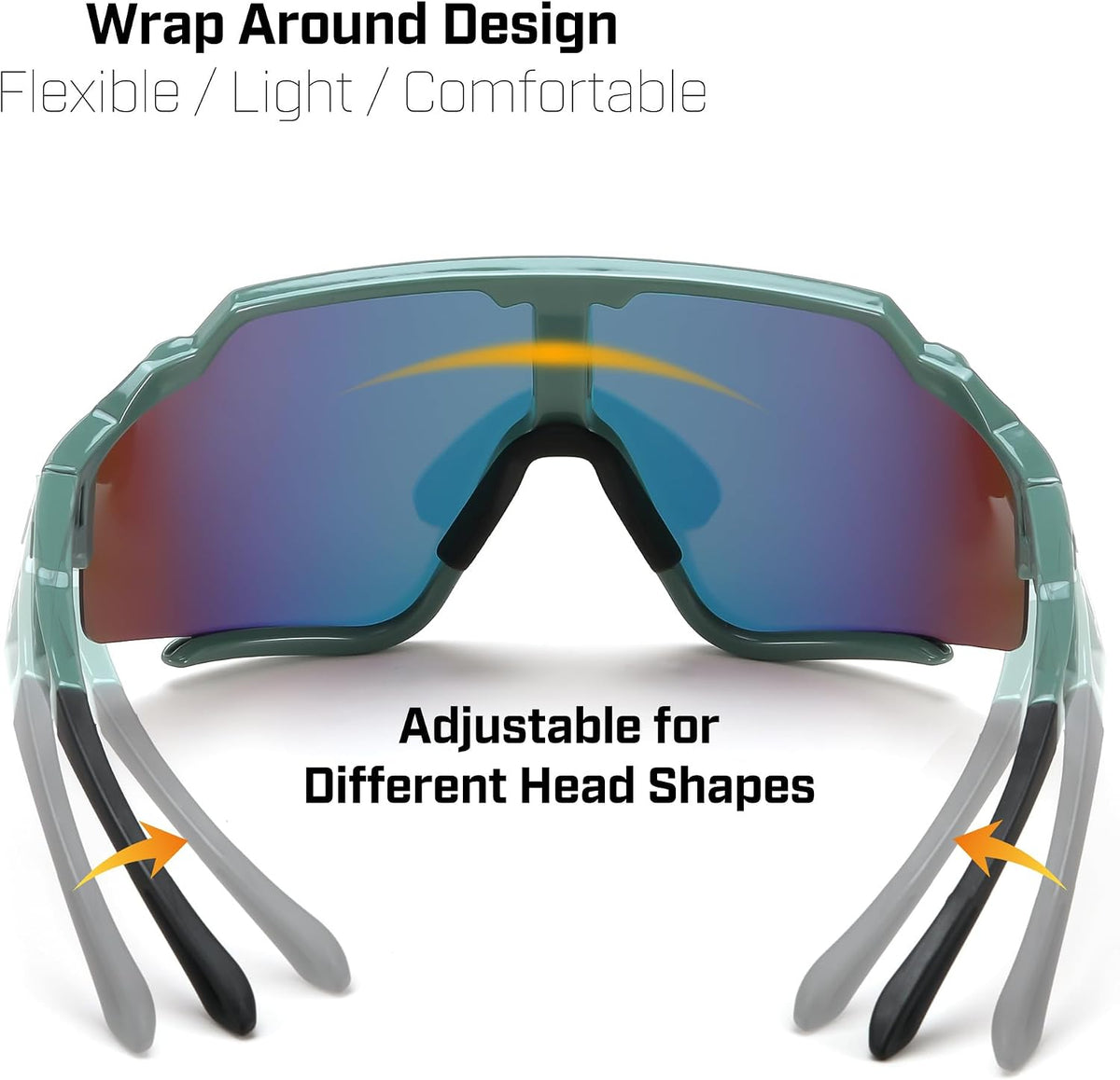 ÉÌƷͼƬ 37 | B0CTQ1VCY3 | FEISEDY Polarized Sports Sunglasses for Men Women, Baseball Cycling Fishing Sunglasses UV400 Protection B0134