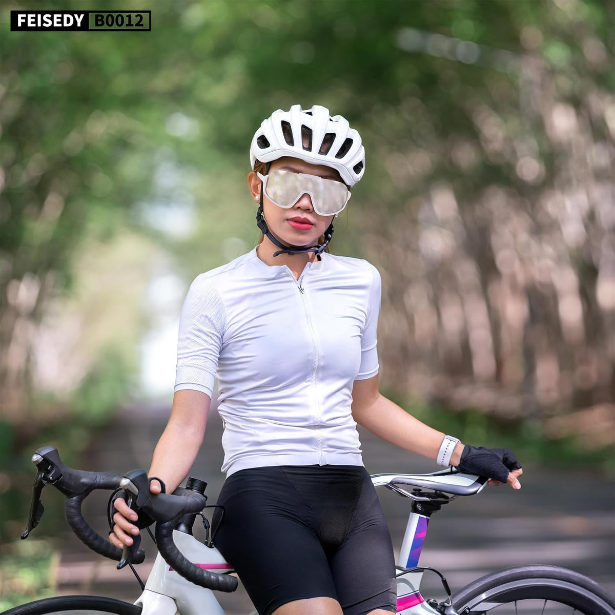 ÉÌƷͼƬ 31 | B0CQT2FXLN | FEISEDY Sunglasses Men Women Oversized Fashion Sports Baseball Fishing Skiing Running Golf Adults Teens Half Frame B0012