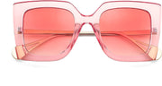 ÉÌƷͼƬ 81 | B08HVPGJW5 | FEISEDY Sunglasses Womens Trendy, Oversized Square Shades, Pearl Inlay Cat Eye Frame UV400 Protection B2625