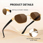 商品图片 20 | B0GY42ZV46 | FEISEDY Women and Men UV400 Protection Sunglasses, Polygon Square Metal Frame Retro Stylish Shades B0452