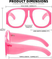 ÉÌƷͼƬ 13 | B0BP7FJ44H | FEISEDY Oversized Blue Light Blocking Glasses Women Men Big Plastic Aviator Frame Eyewear Clear Lens Computer Glasses B2371