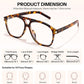 商品图片 12 | B0HCMPWV5X | FEISEDY Oversized Aviator Fashion Glasses for Women Men, Tortoise Trendy Eyeglasses, Retro Eyewear Frame for Daily Wear B0426