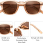 商品图片 16 | B0FHKKRN89 | FEISEDY Retro Square Sunglasses Women Men Vintage Trendy Shades UV400 Protection B0306