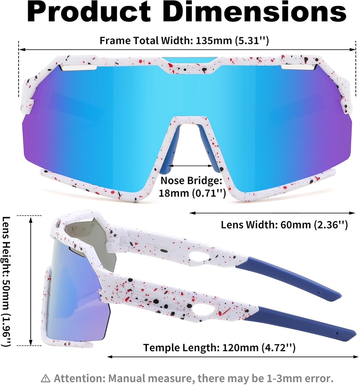 ÉÌƷͼƬ 25 | B0F32C9J2Q | FEISEDY Polarized Kids Sunglasses Youth Sports Cycling Shades,UV400 Protection For Teens Baseball Tennis Sunglasses B0092
