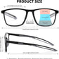 商品图片 4 | B0GLF6C715 | FEISEDY Progressive Multifocal Reading Glasses Blue Light Blocking B0397 | Sports Square Frame Near-Far Dual Use Blue Light Blocking Reading Glasses for Women Men