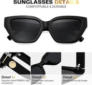 ÉÌƷͼƬ 4 | B0F8N6T6HM | FEISEDY Women's Polarized Cat Eye Sunglasses - UV400 Protection, Trendy Design for Driving & Daily Wear B0299