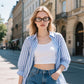 商品图片 21 | B0DD6M5F2B | FEISEDY Retro Oval Blue Light Blocking Glasses for Women Nerd Fake Glasses Y2k Small Eyewear Frame B0229