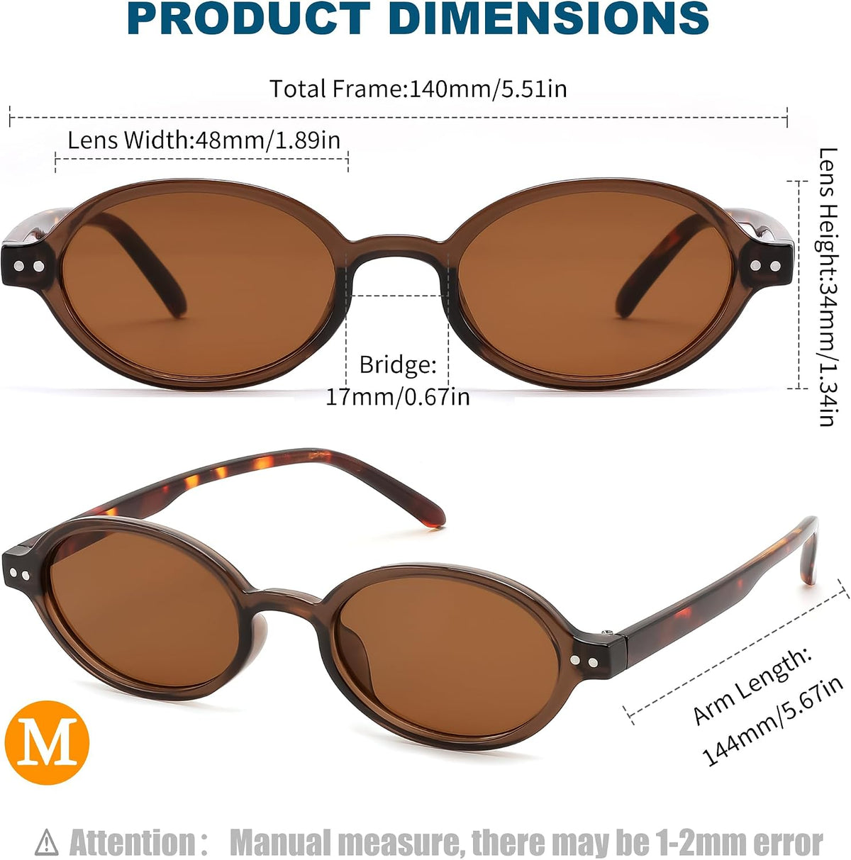 ÉÌƷͼƬ 35 | B0GV61HCD9 | FEISEDY Retro Oval Sunglasses for Women Small 90s Y2K UV Protection B1584