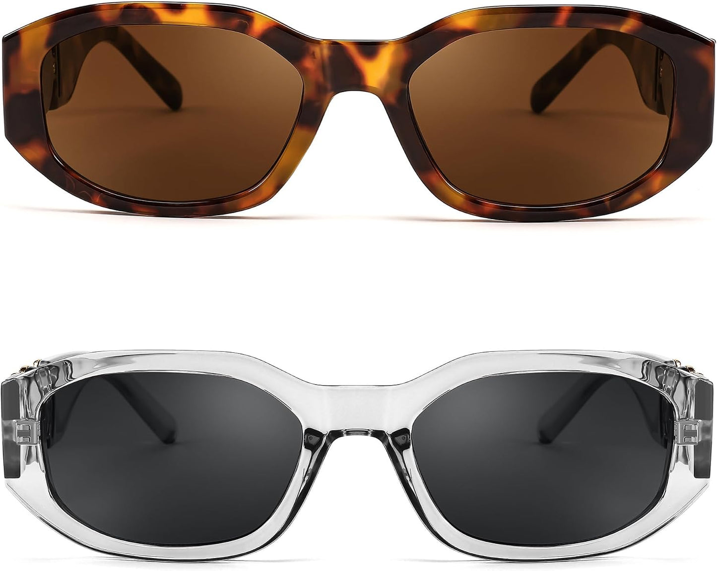 商品图片 86 | B0B5V7T75J | FEISEDY Retro Trendy Rectangle Sunglasses Women Men Narrow Shades B2322