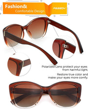 ÉÌƷͼƬ 69 | B07M9V125F | FEISEDY Polarized Vintage Sunglasses American Womens Square Jackie O Cat Eye Sunglasses B2451