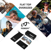 ÉÌƷͼƬ 20 | B097CVFDZT | FEISEDY Flat Top Oversized Shield Sunglasses Women Men Square Fashion Rimless Shades UV400 B2784