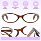 商品图片 6 | B0GQGH2F9W | FEISEDY 3 Pack Oval Reading Glasses Women Blue Light with Rhinestone B0375