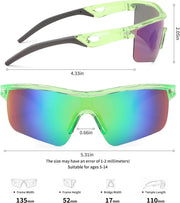 ÉÌƷͼƬ 87 | B07JZ18KMZ | FEISEDY Kids Polarized Sports Sunglasses, TR90 UV400 Baseball Cycling