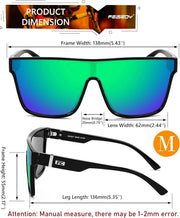 ÉÌƷͼƬ 6 | B0B2836HD6 | FEISEDY Sunglasses for Women Men, Fashion Mirrored Single Lens Shades