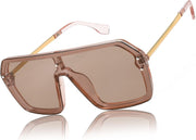 ÉÌƷͼƬ 42 | B0854JYPB2 | FEISEDY Classic Siamese One Piece Sunglasses Nice Rimless Stylish Retro Design for Women Men B2574