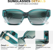 ÉÌƷͼƬ 30 | B0F8N6T6HM | FEISEDY Women's Polarized Cat Eye Sunglasses - UV400 Protection, Trendy Design for Driving & Daily Wear B0299