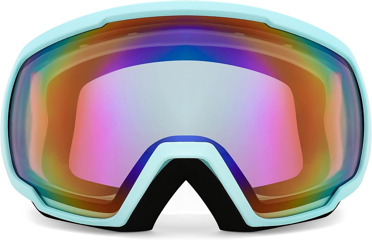 商品图片 35 | B0GHRB6WCQ | FEISEDY Ski Goggles, OTG Snow Sport Goggles for Adult Youth, Anti-Fog UV400 Protection Bendable Dual-Lenses B2961